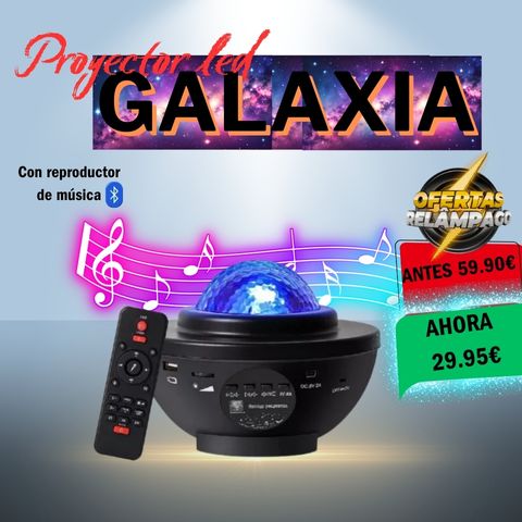 Proyector LED galaxia