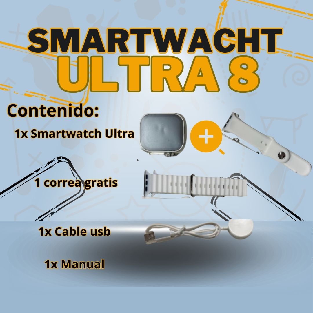 Smartwacht Ultra8+ 2 Correas Gratis